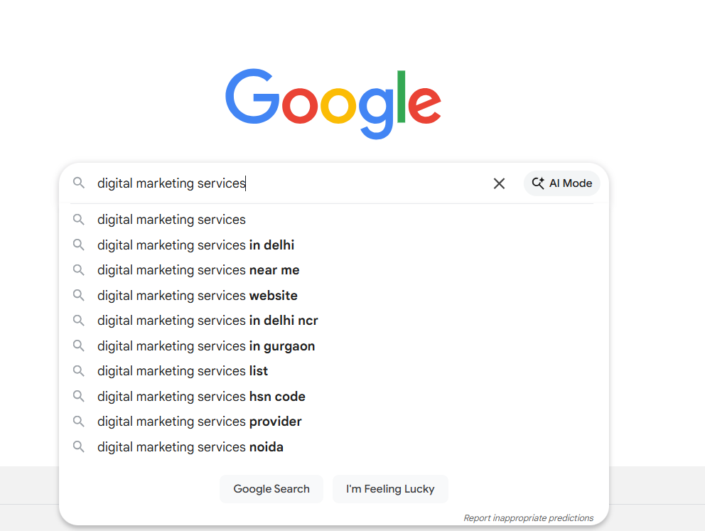 auto suggestion