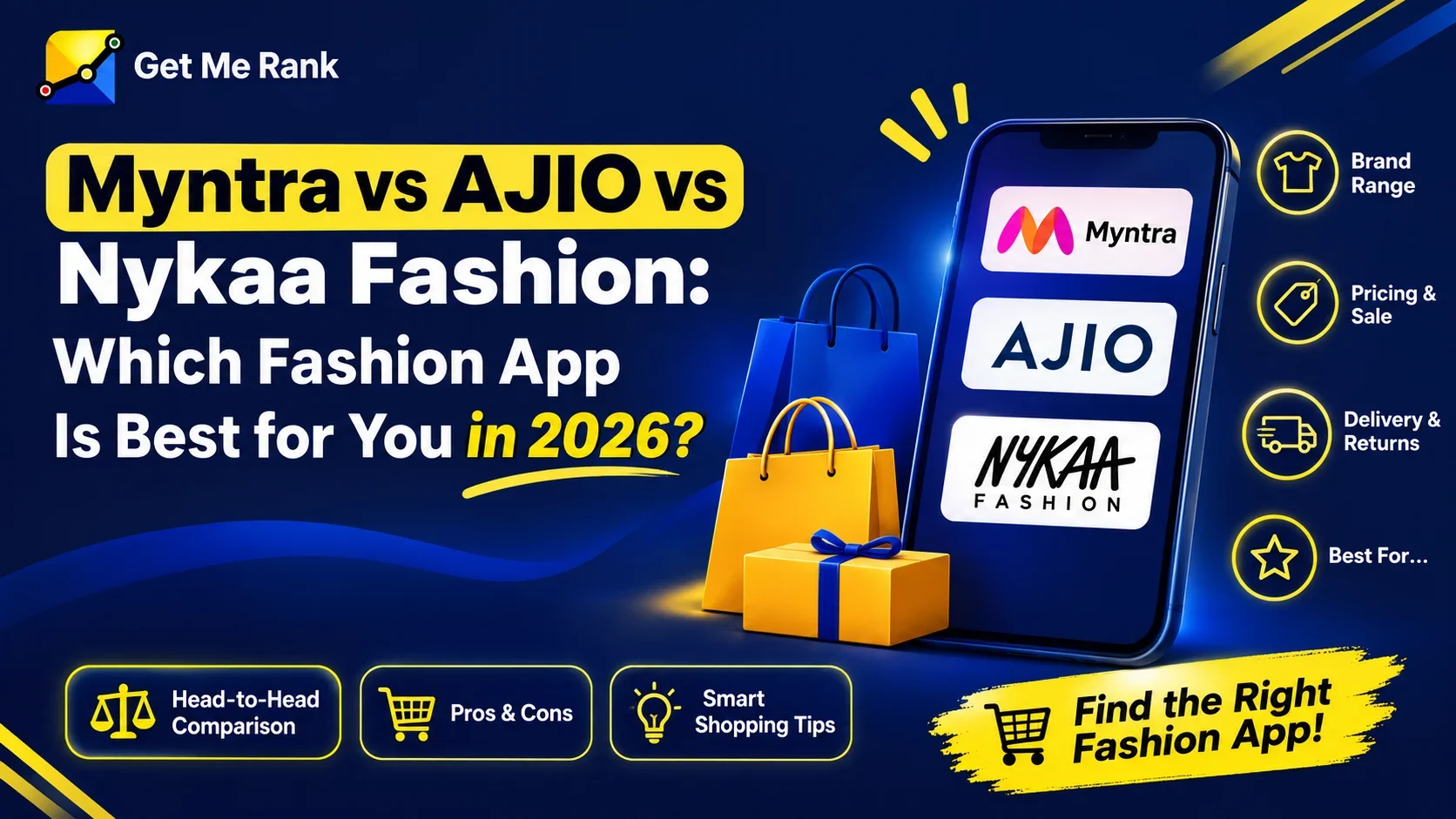 myntra, ajio and nykaa