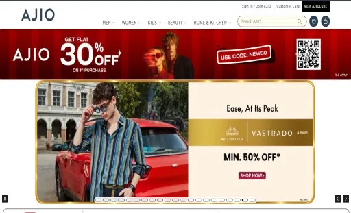 Ajio ecommerce platform india
